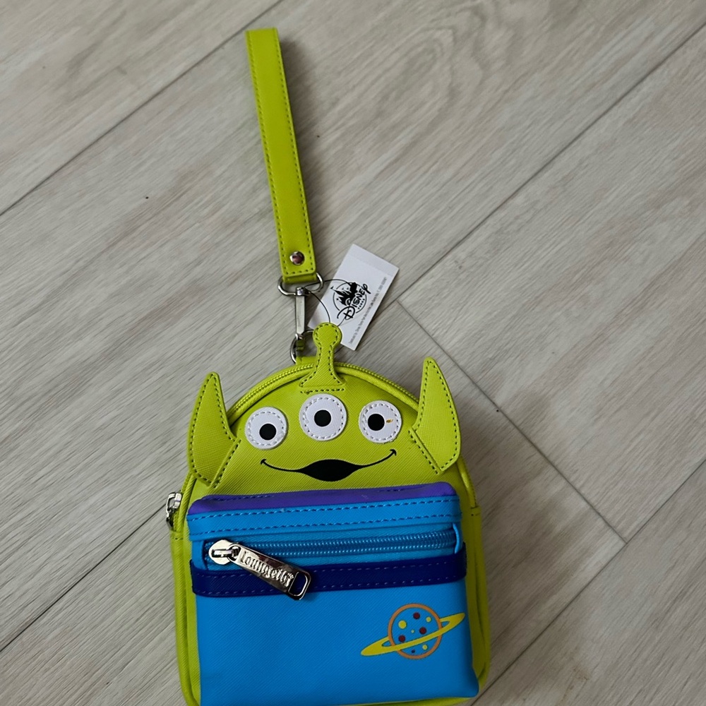 Loungefly Alien Toy Story Wristlet in Blue and Green